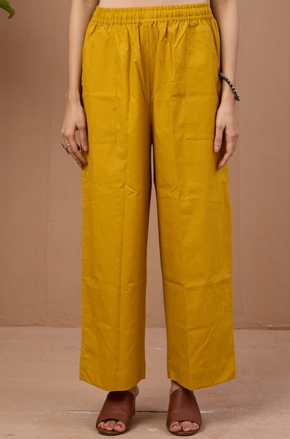 Dijon Yellow Cotton Co-ord Set (set of 2)