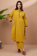Dijon Yellow Cotton Co-ord Set (set of 2)