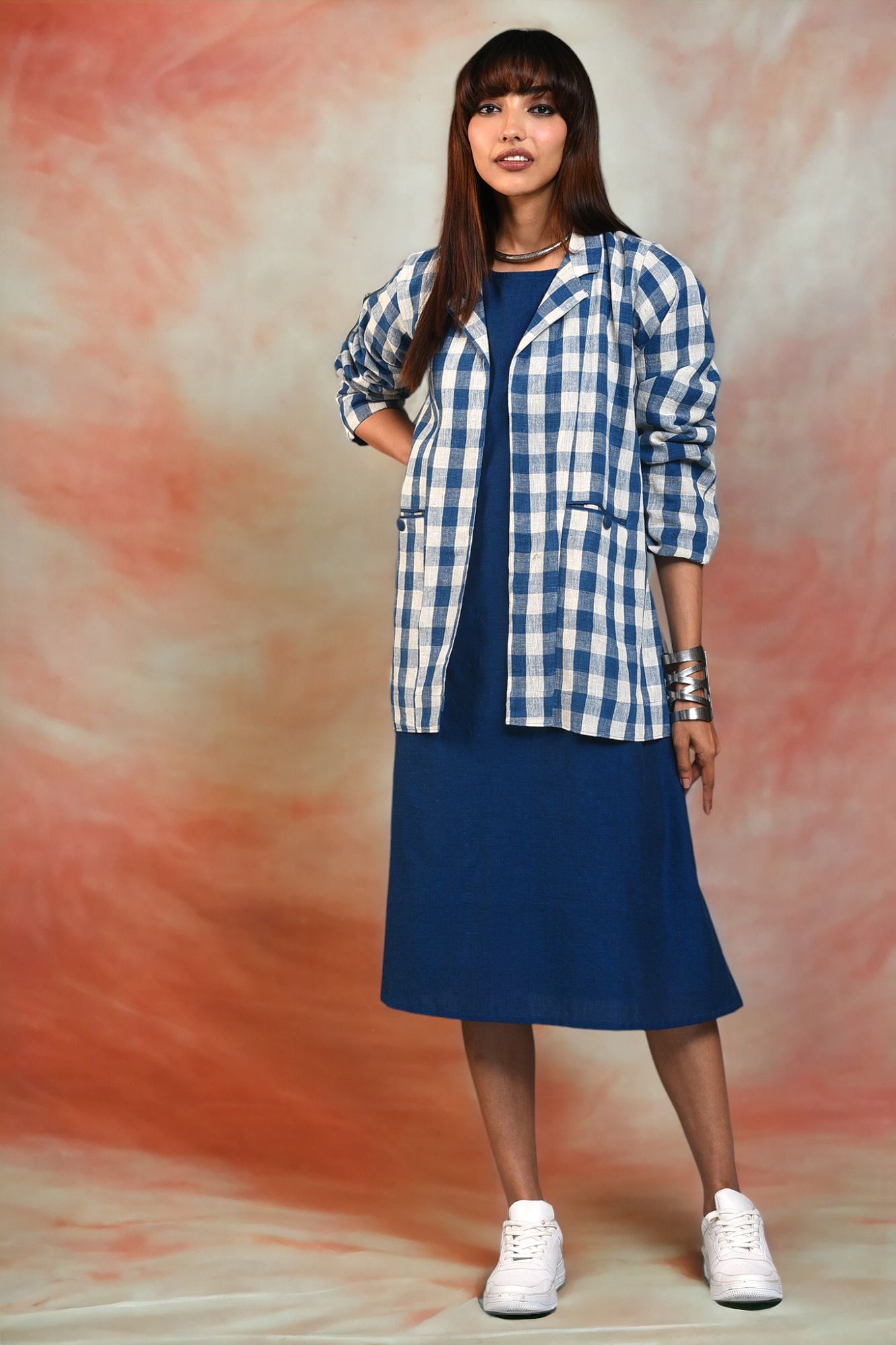 blazer - blue horizon & chessboard chic