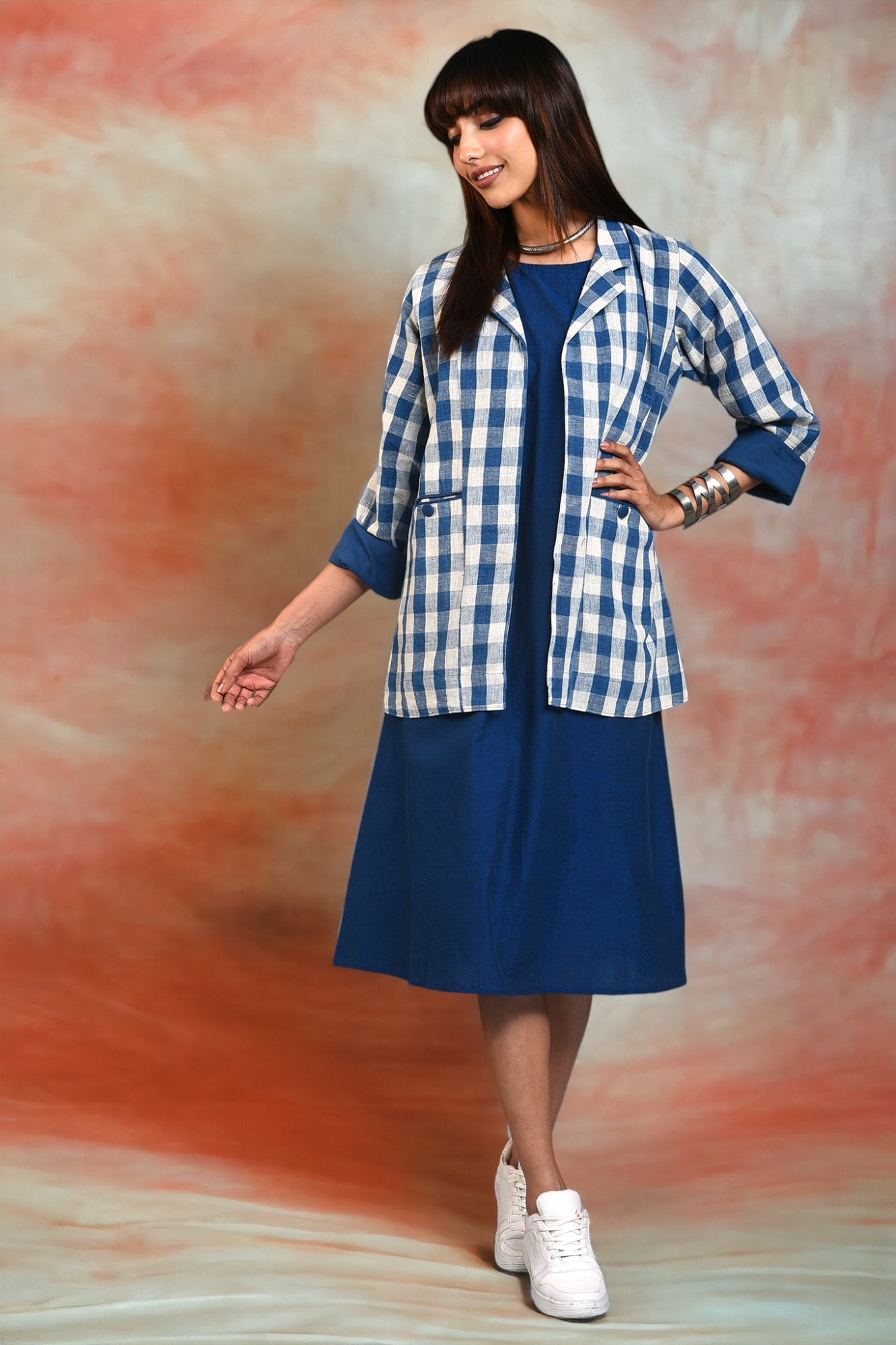 blazer - blue horizon & chessboard chic