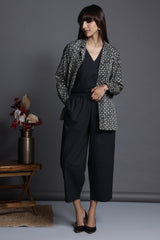 blazer - shadow speckle & charcoal pixels