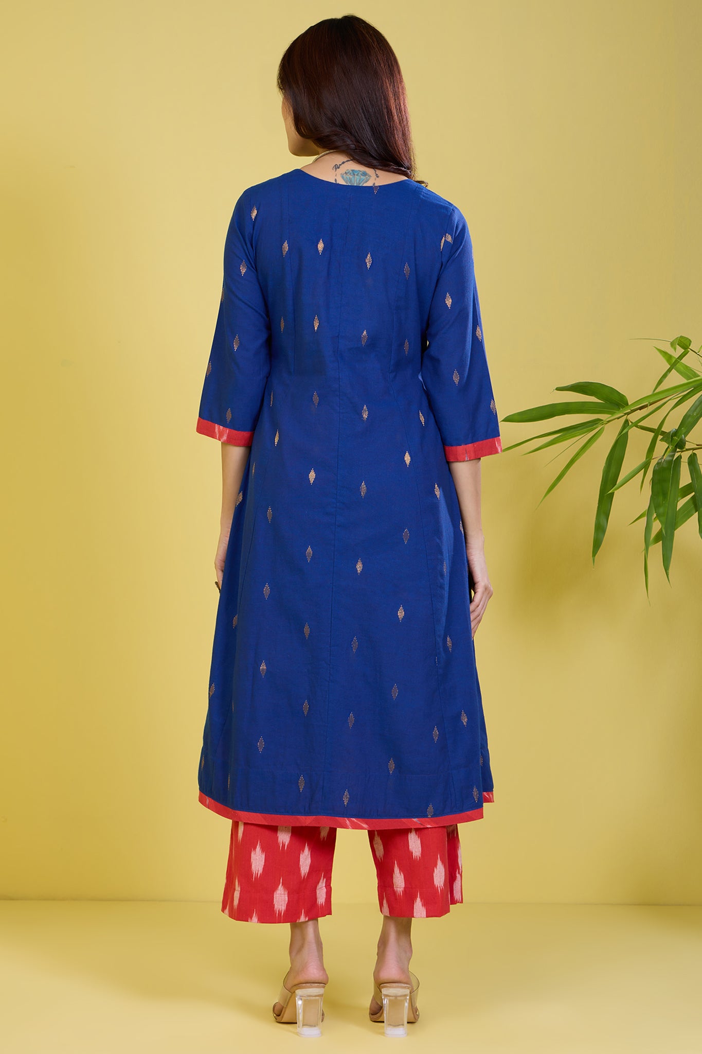 button down a-line kurta gilded sapphire