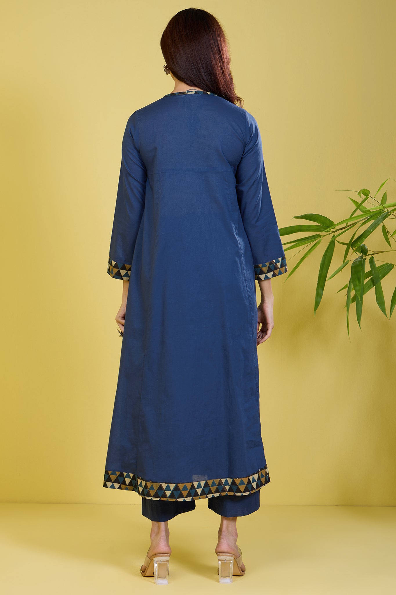 angrakha indigo with gathers sapphire abyss