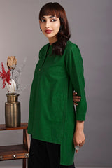 hi-low tunic - leafy mist & garden glory