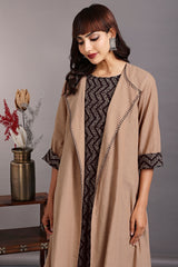 front lapel overlay - rosegold & midnight sky