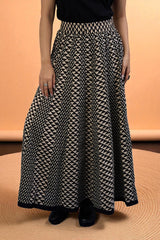 Inkwoven Mirage Cotton Panelled Flared Skirt