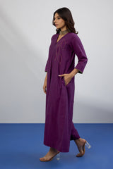 Amethyst Grove Jumpsuit with Pockets & Sleeves