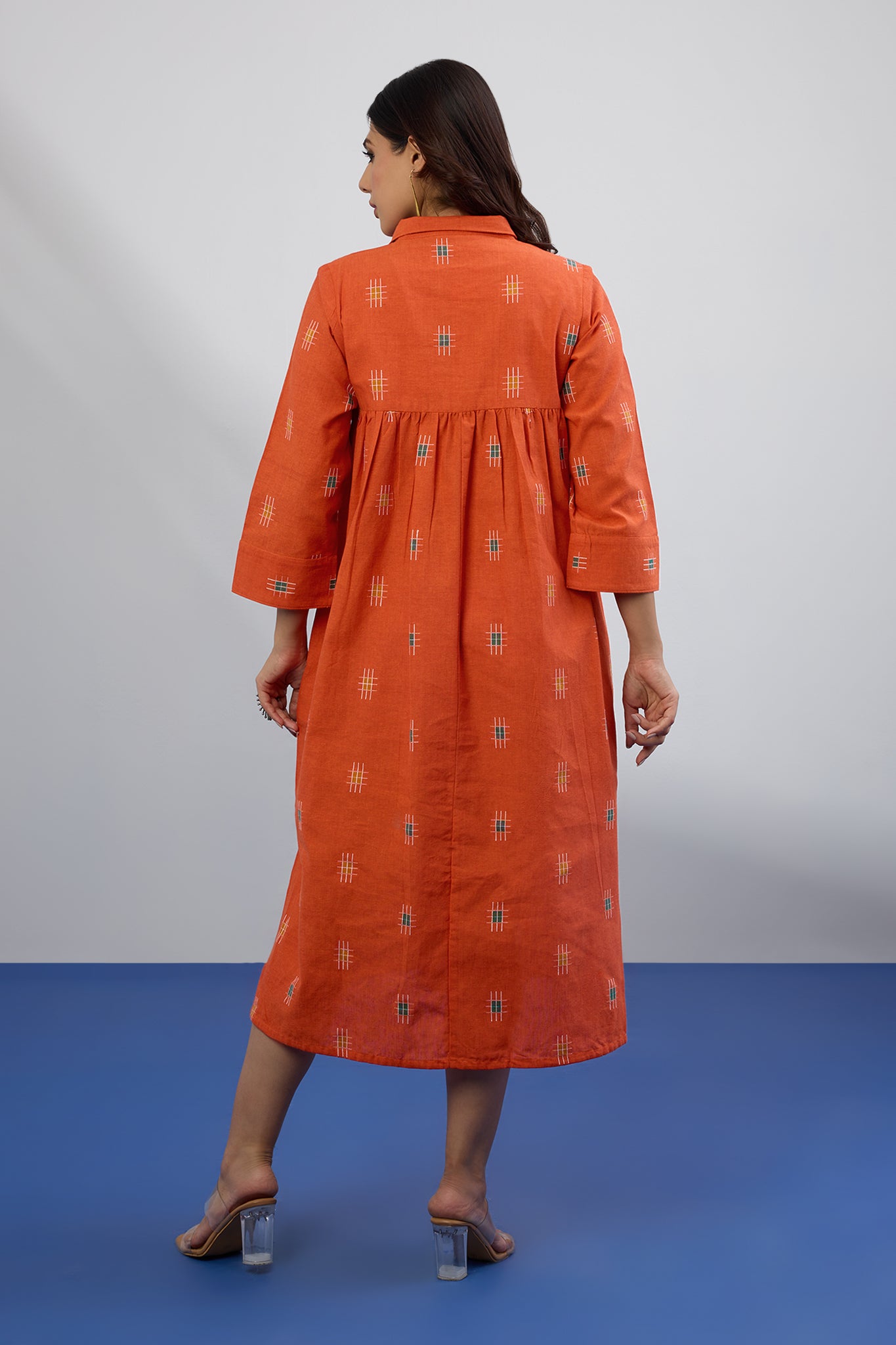 Marigold Muse Long Shirt Dress With Slit