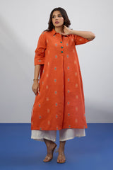 Marigold Muse Long Shirt Dress With Slit