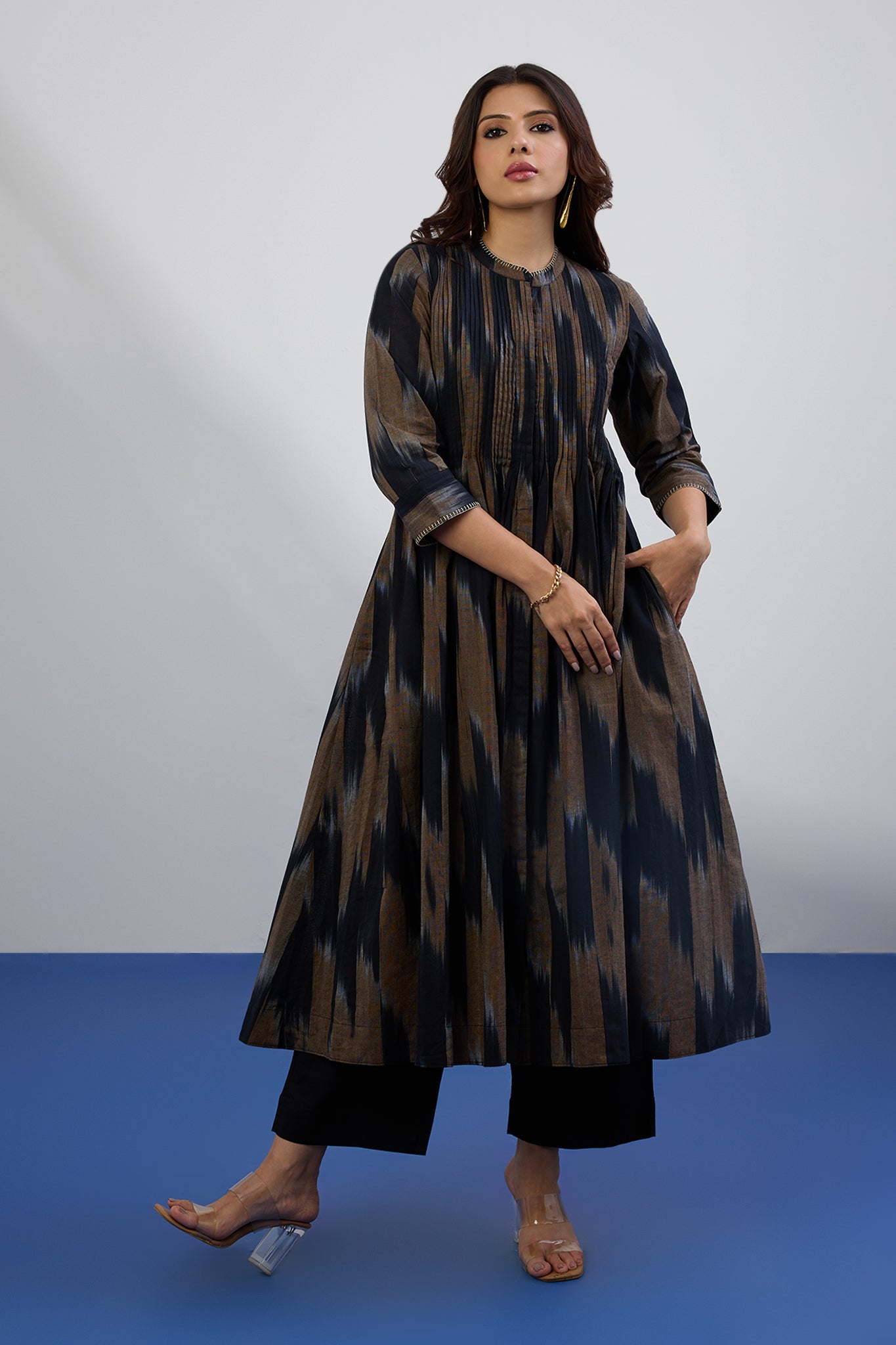 Ashen Loom Infinity Pintuck Dress