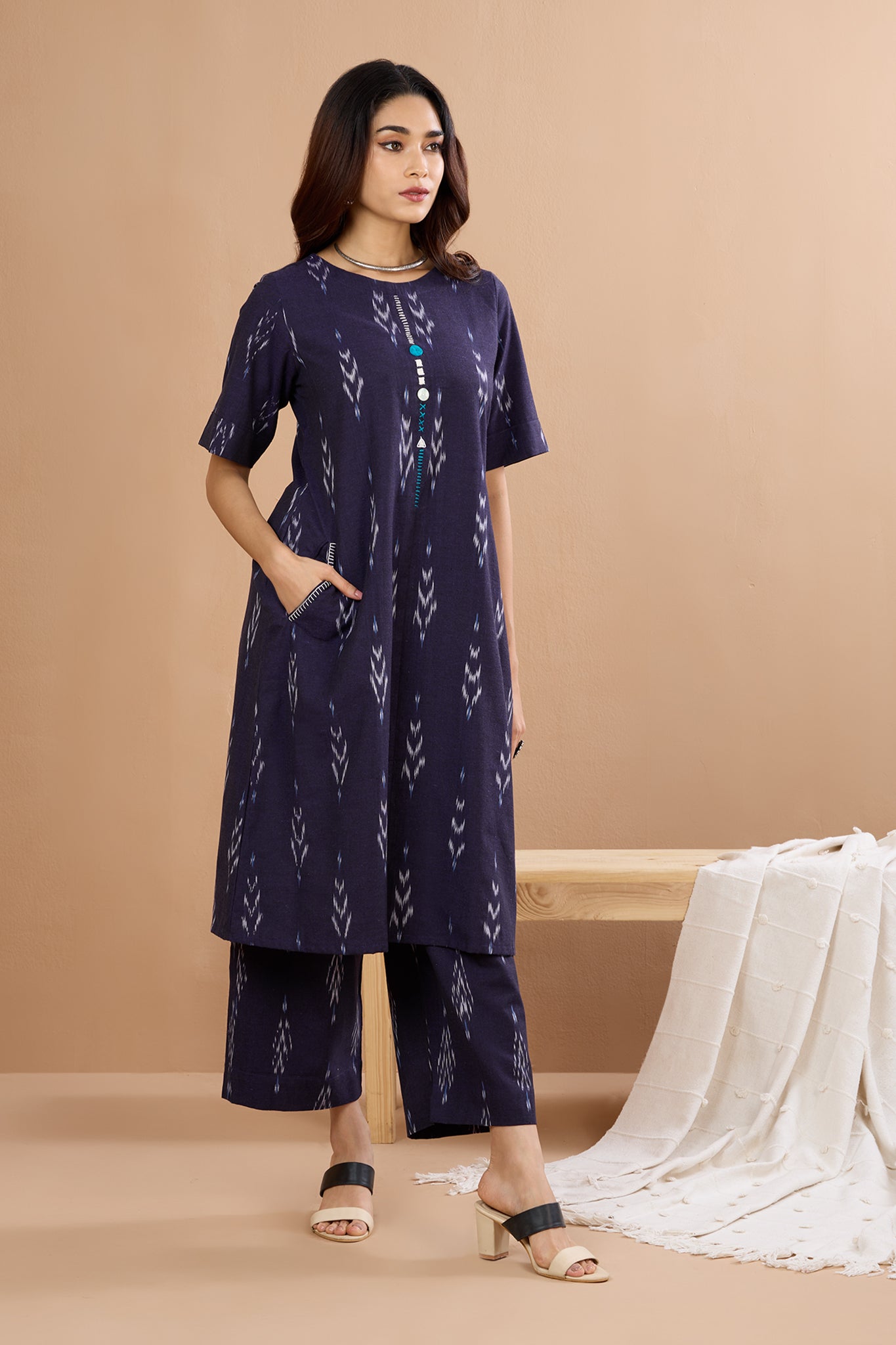 Amethyst Blend Round Neck Kurta