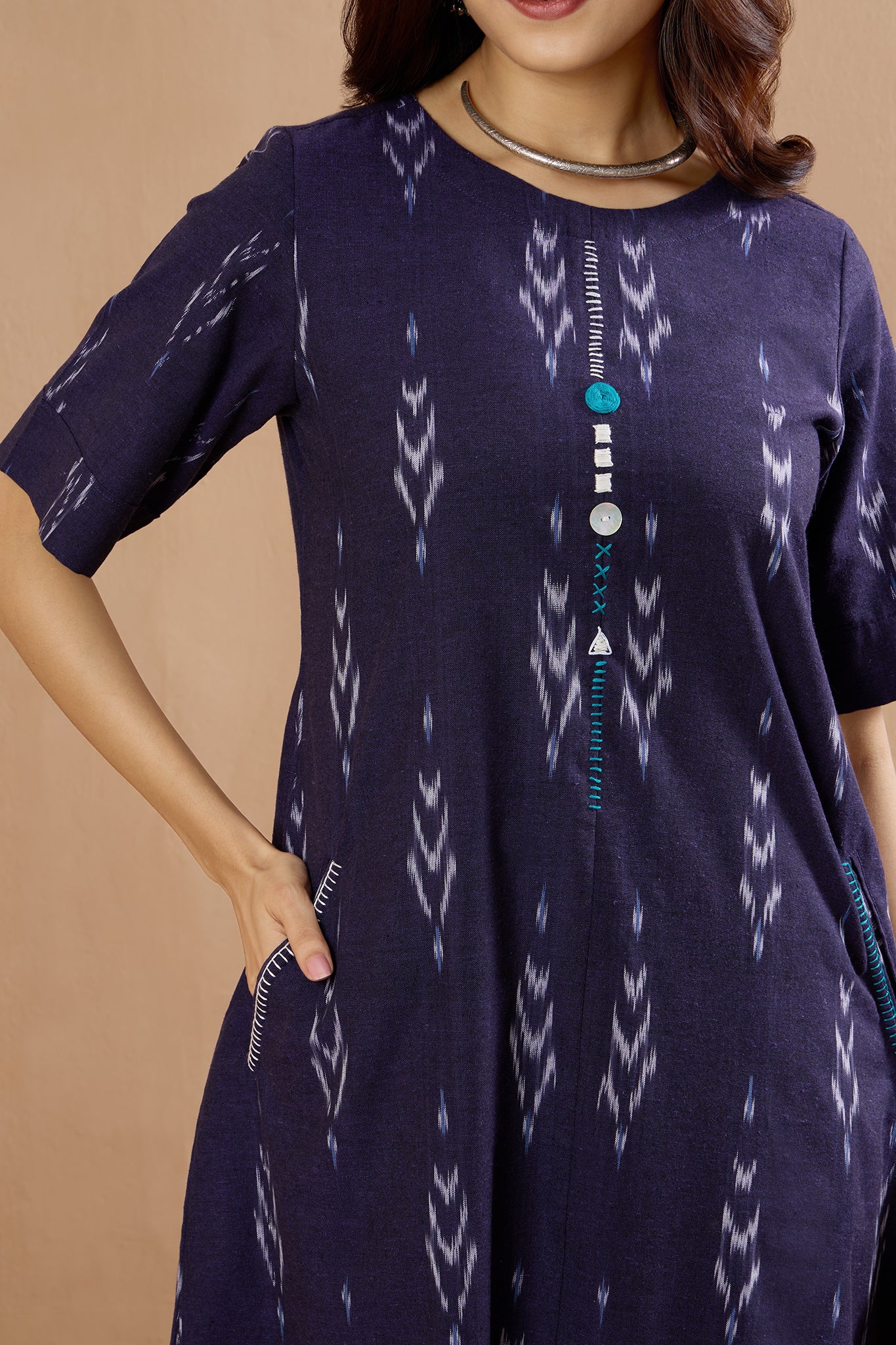 Amethyst Blend Round Neck Kurta