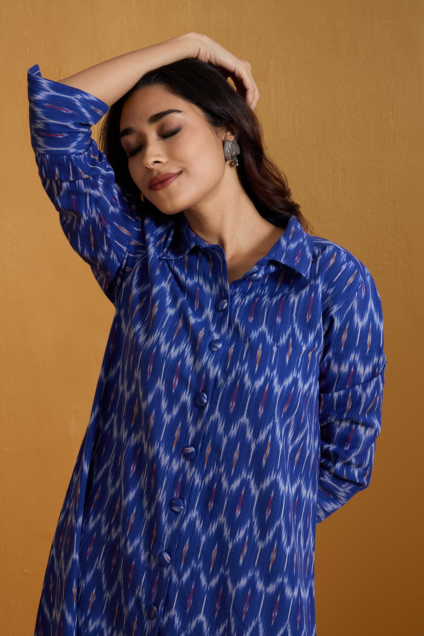 Bold Horizon Long Shirt Dress