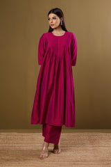 Imperial Gilded Rose Luxe Pintuck Long Dress