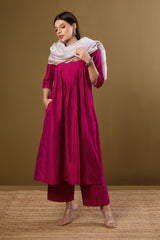 Imperial Gilded Rose Luxe Pintuck Long Dress