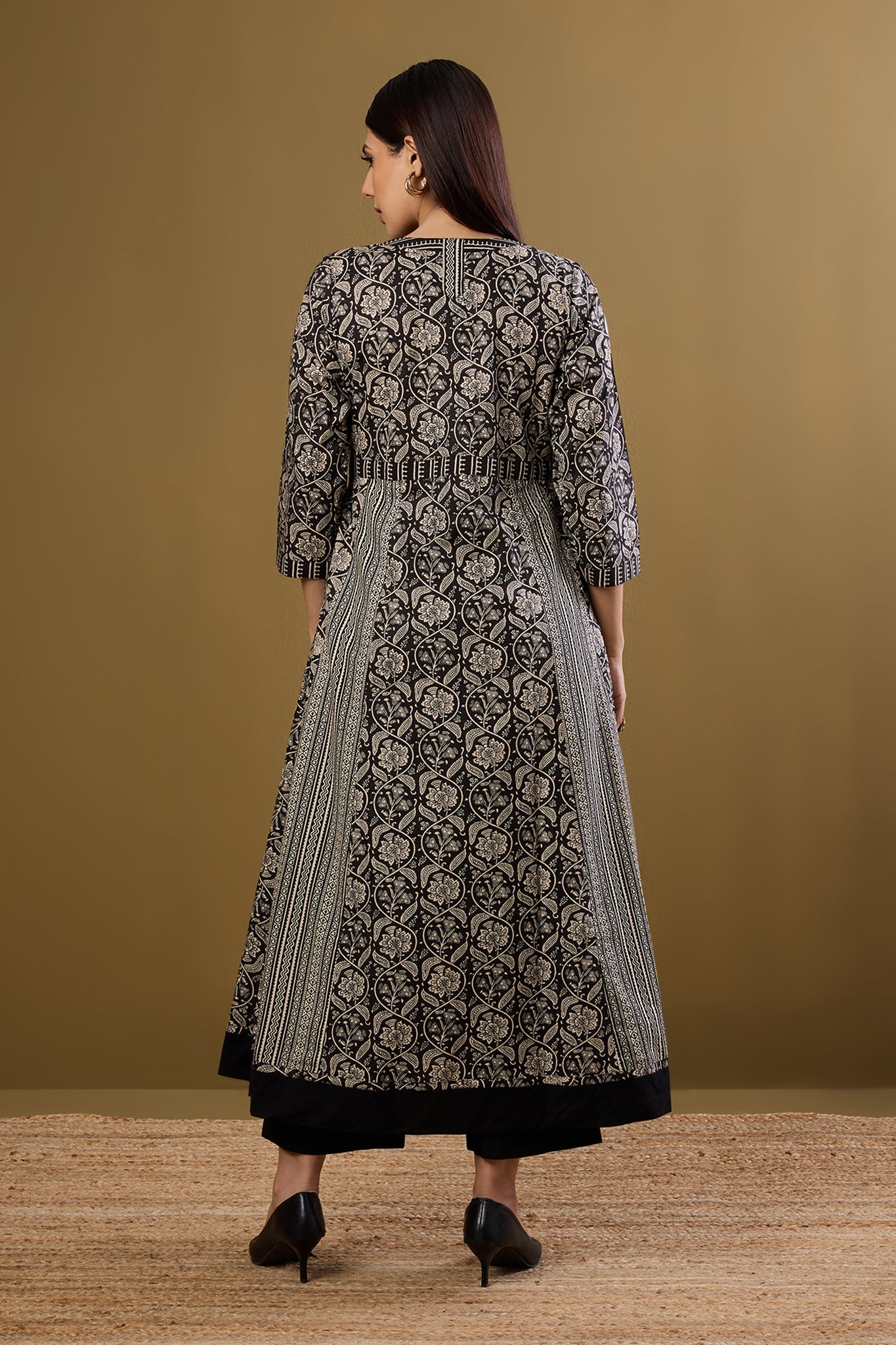 Long Sufi Anarkali Moonlight on Ink