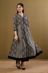 Long Sufi Anarkali Moonlight on Ink