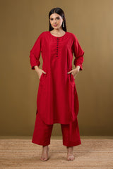 Co-ord Set Sangria Mood & Luxe Threads (Set of 2)