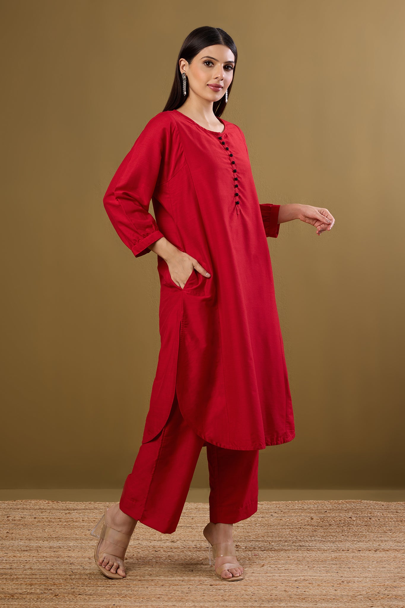Co-ord Set Sangria Mood & Luxe Threads (Set of 2)