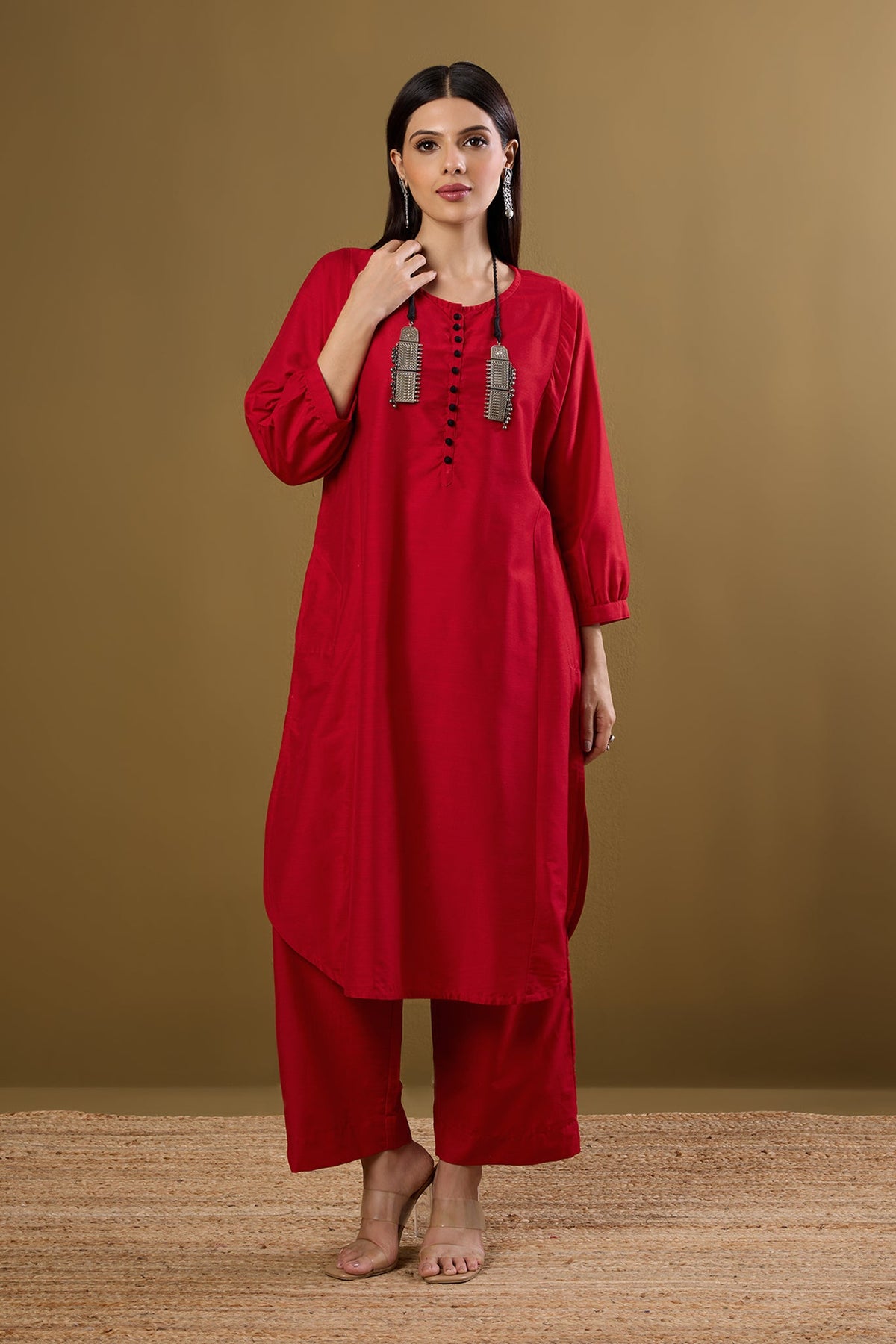 Co-ord Set Sangria Mood & Luxe Threads (Set of 2)