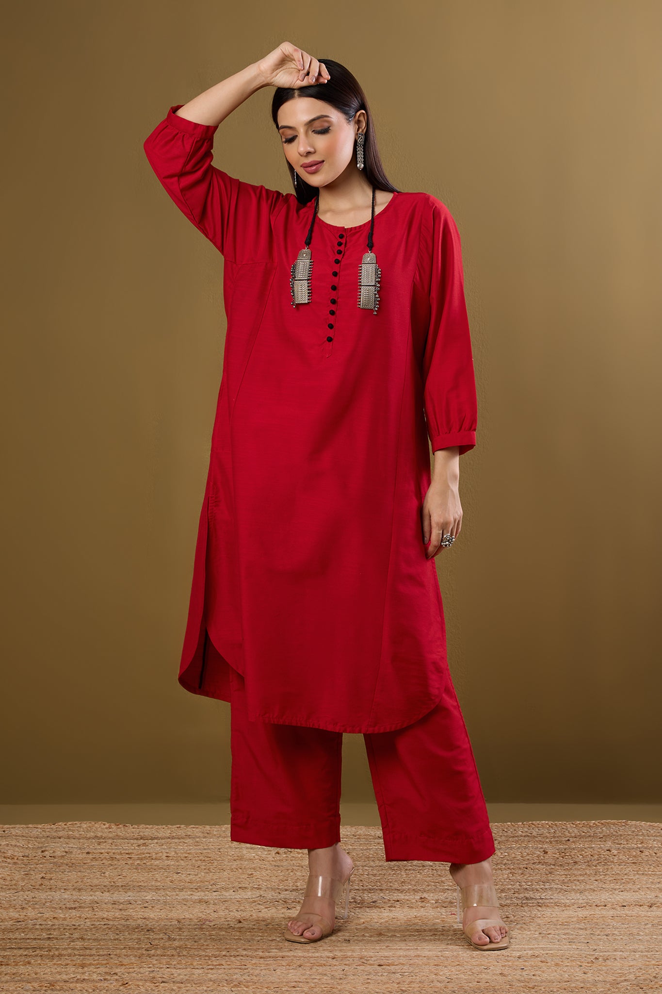 Co-ord Set Sangria Mood & Luxe Threads (Set of 2)
