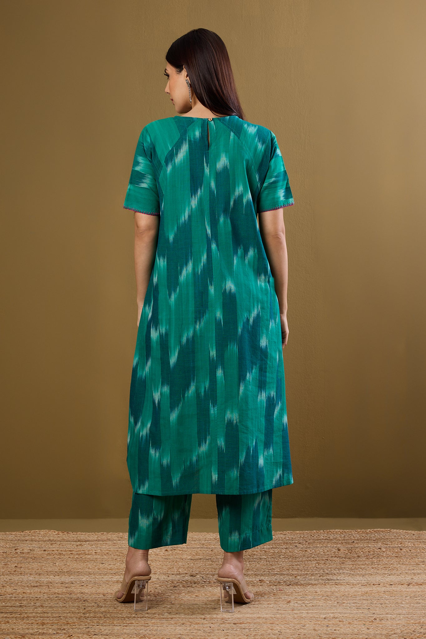 Co-ord set Tranquil Teal drop shoulder tunic & pants (set of 2)