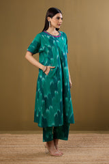 Co-ord set Tranquil Teal drop shoulder tunic & pants (set of 2)