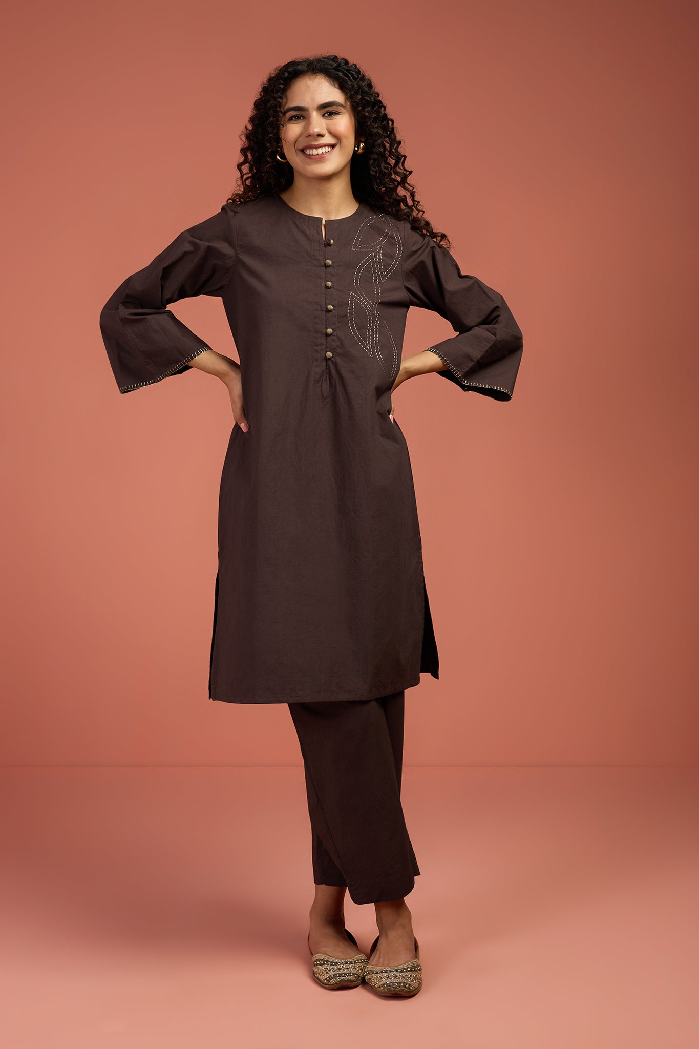Co-ord Set Earthlit Charm Kurta & Pants