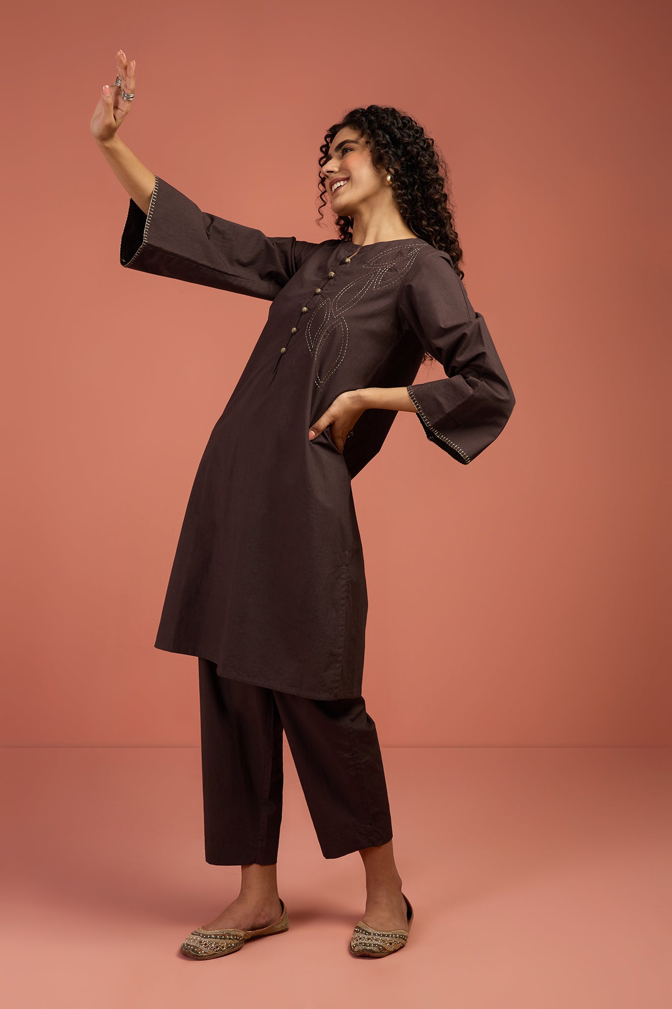 Co-ord Set Earthlit Charm Kurta & Pants