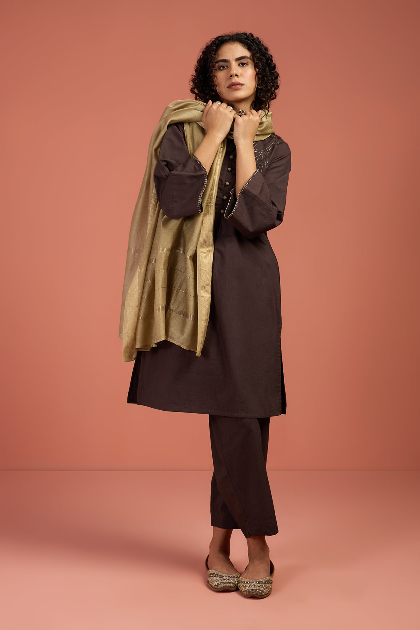 Co-ord Set Earthlit Charm Kurta & Pants