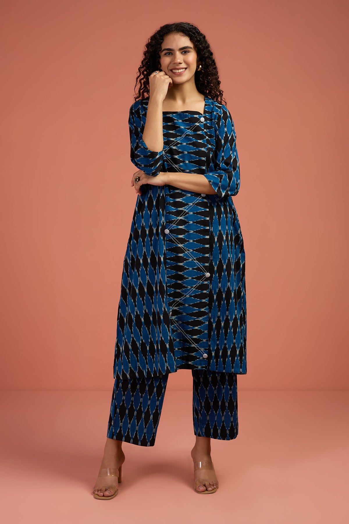 Co-ord Set Stardust Echo Panelled Kurta & Pants