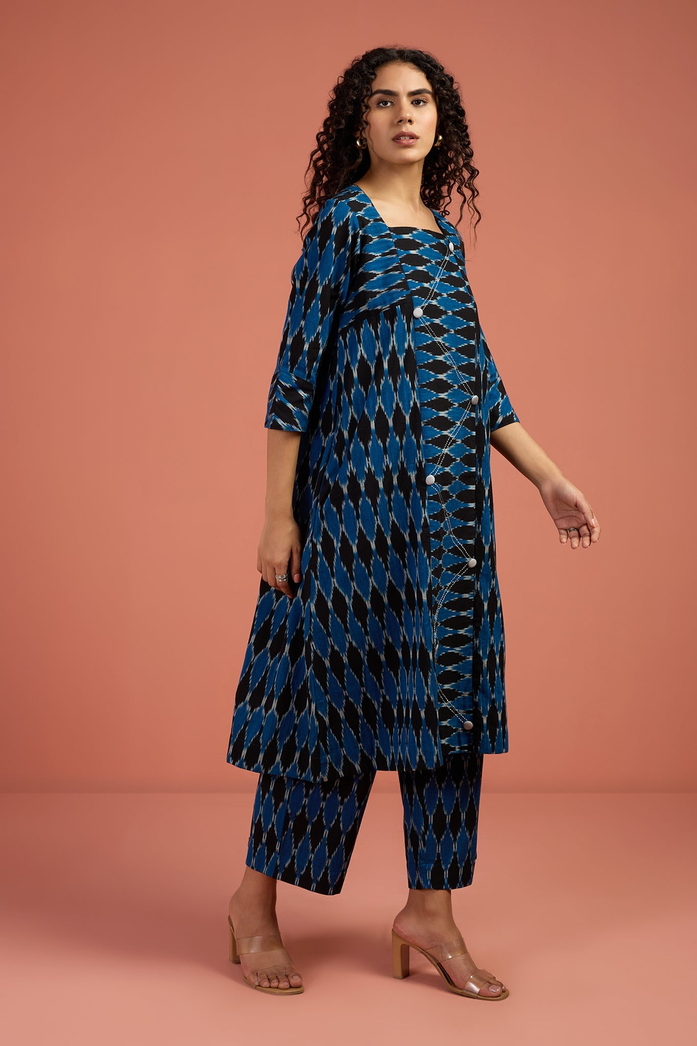 Co-ord Set Stardust Echo Panelled Kurta & Pants