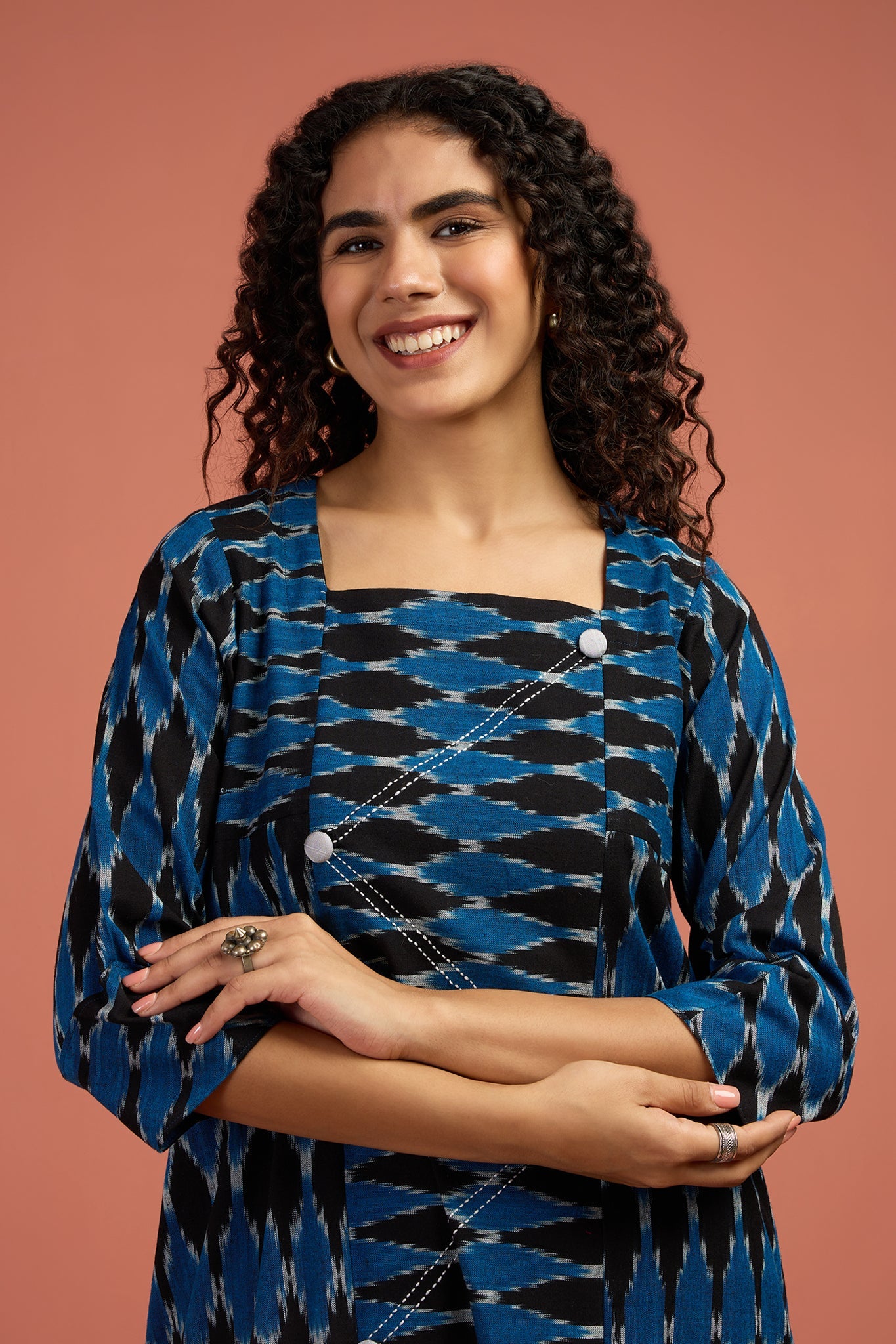 Co-ord Set Stardust Echo Panelled Kurta & Pants