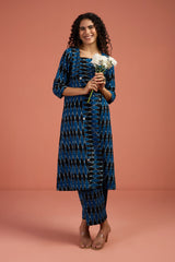 Co-ord Set Stardust Echo Panelled Kurta & Pants