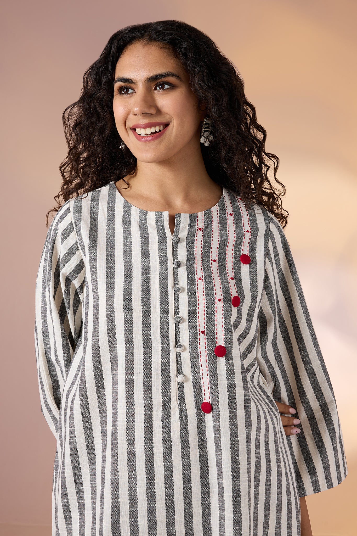 Co-ord Cloud Stripe Kurta & Pants