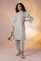 Co-ord Cloud Stripe Kurta & Pants