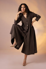 Earth Echo Jumpsuit with Pockets & Collar