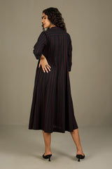 Ember Noir Cascade Infinity Pintuck Dress