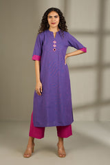 Co-ord Set Orchid Radiance Long Panel Kurta (Set of 2)