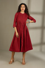 Merlot Midnight Hue Infinity Pintuck Dress