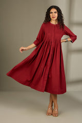 Merlot Midnight Hue Infinity Pintuck Dress