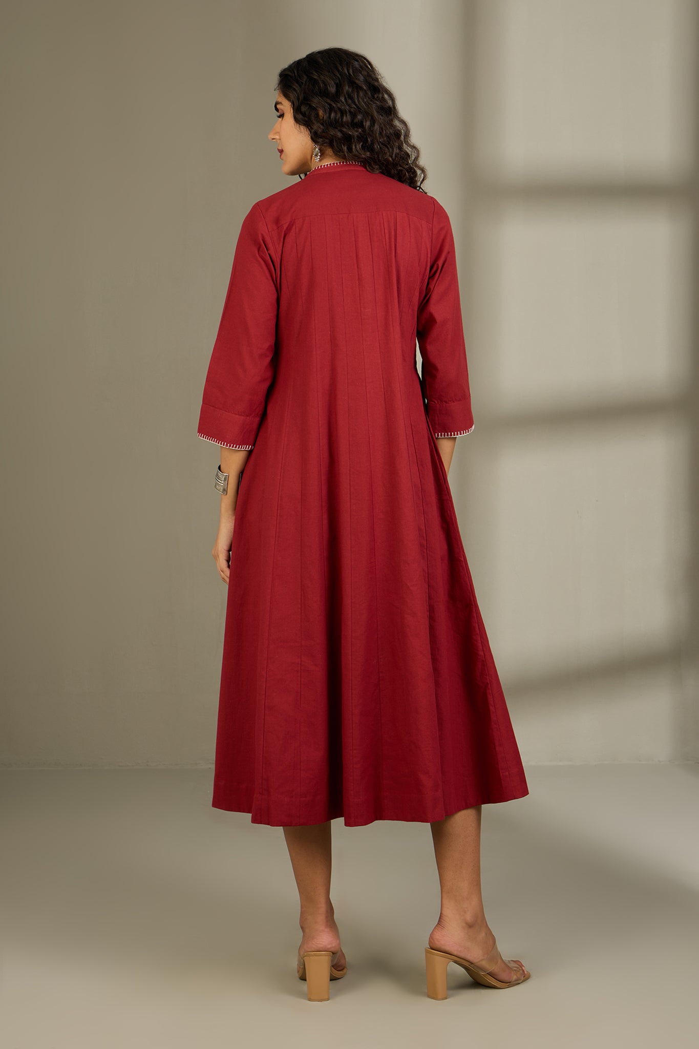 Merlot Midnight Hue Infinity Pintuck Dress
