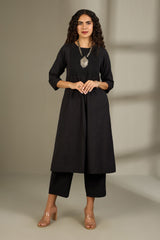 Co-ord Set Midnight Muse Smocked Yoke Kurta & Pants