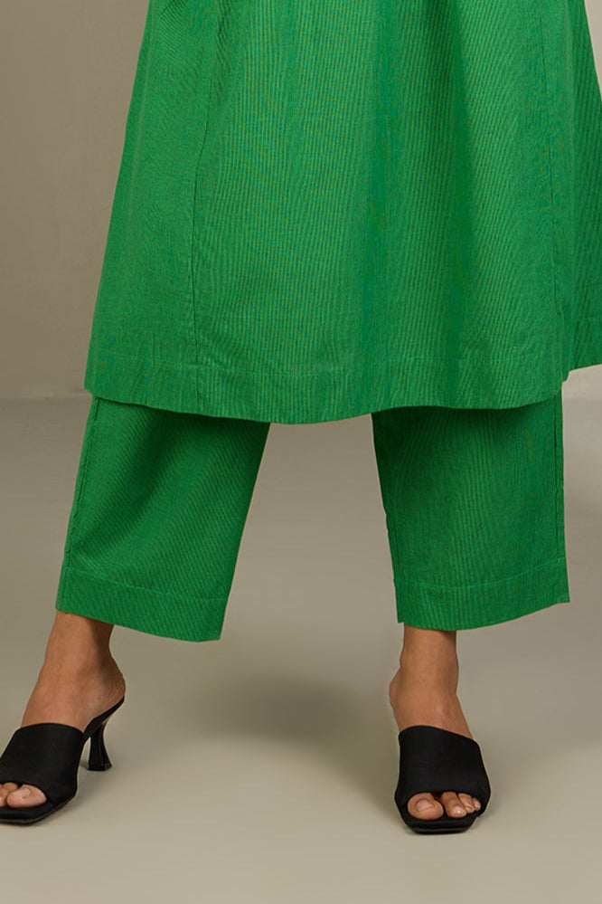 Comfort fit cotton pants - parrot green south cotton