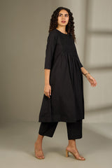 Co-ord Set Midnight Muse Smocked Yoke Kurta & Pants