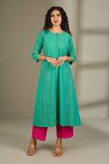 Aqua Grove Kalidar Choga Kurta