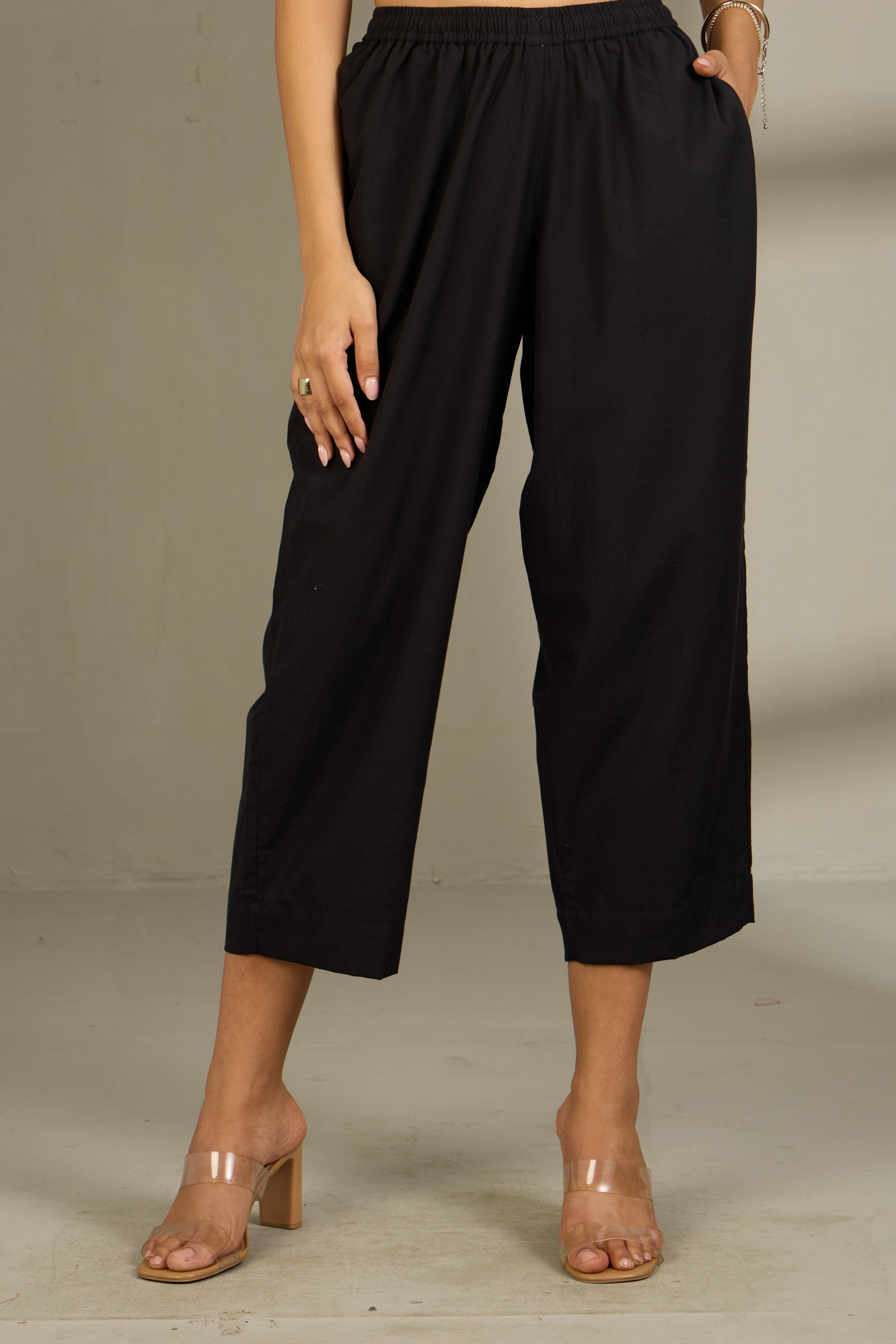 Co-ord Set Midnight Muse Smocked Yoke Kurta & Pants