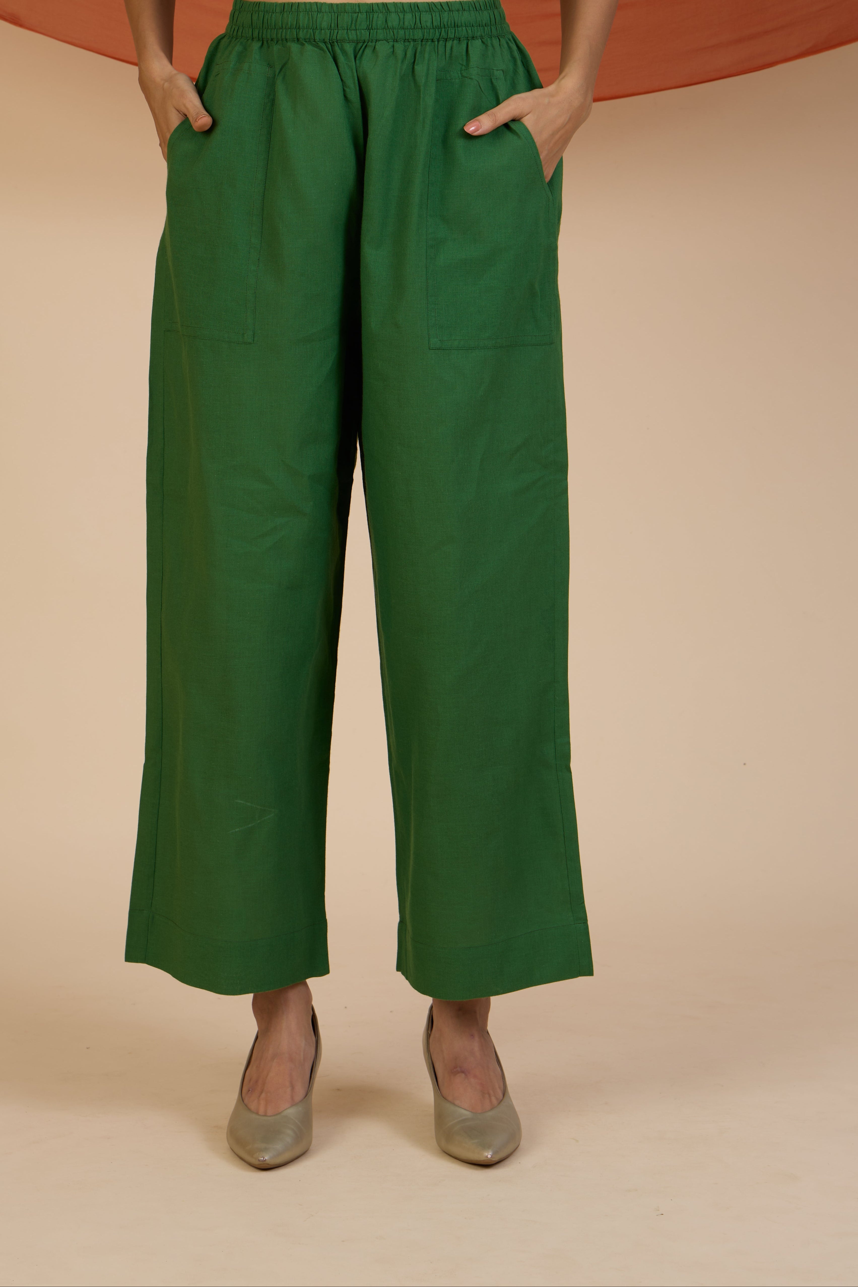 Co-ord Set Forest Carnival Long Kurta with Side Twist & Applique
