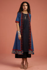 Jacket & Dress Indigo Archway Tales Long Jacket With Pockets (set of 2)