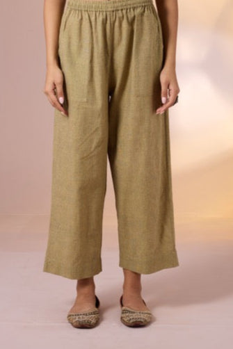 Coord Set Sandstone Arch Long Kurta with Side Twist & Pants (set of 2)